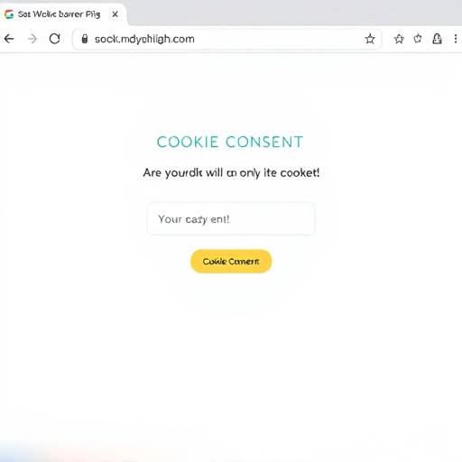 Screenshot of a typical cookie consent banner on a website
